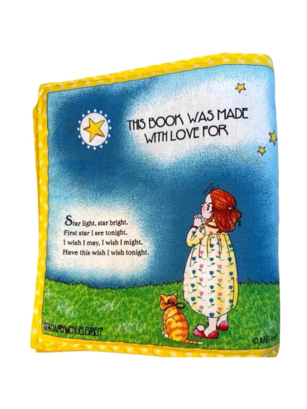 Mary Engelbreit Mother Goose Volume 1 Soft Fabric Cloth Book Baby Toddler